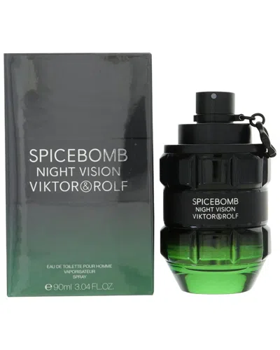 Viktor & Rolf Viktor&rolf Men's 3oz Spicebomb Night Vision Edt In Black