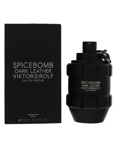 Viktor & Rolf Viktor&rolf Men's 5.07oz Spicebomb Dark Leather Edp In Black
