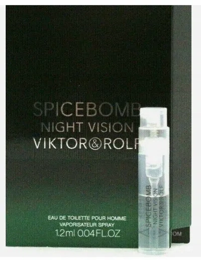 Viktor & Rolf Men's Spicebomb Night Vision Edt Spray 0.04 oz Fragrances 3614272876781 In Green