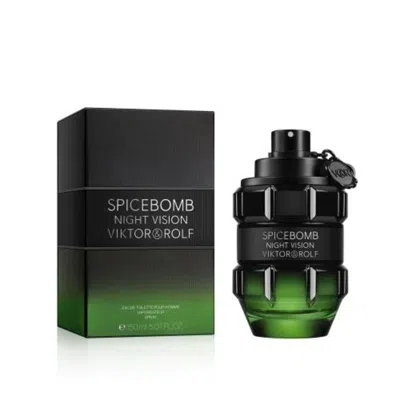 Viktor & Rolf Men's Spicebomb Night Vision Edt Spray 5 oz Fragrances 3614272947207 In Green