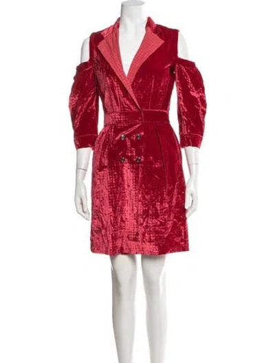 Pre-owned Viktor & Rolf Mini Dress In Red