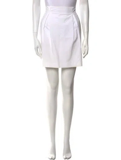 Pre-owned Viktor & Rolf Mini Skirt In White