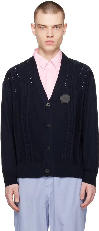 Viktor & Rolf Mister Mister Navy Patch Cardigan
