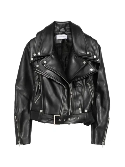 Viktor & Rolf Multi-layer Biker Jacket In 블랙