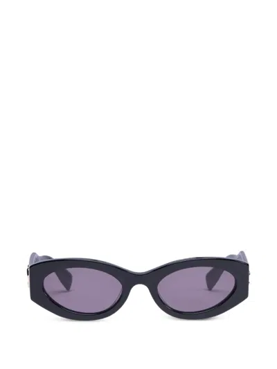 Viktor & Rolf Sonnenbrille Mit Ovalem Gestell In Black