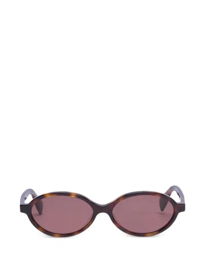 Viktor & Rolf Sonnenbrille Mit Ovalem Gestell In Brown