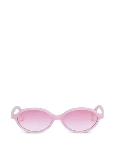 Viktor & Rolf Sonnenbrille Mit Ovalem Gestell In Pink