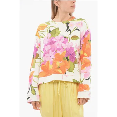 Viktor & Rolf Over Boxy Sweater With Floral Print