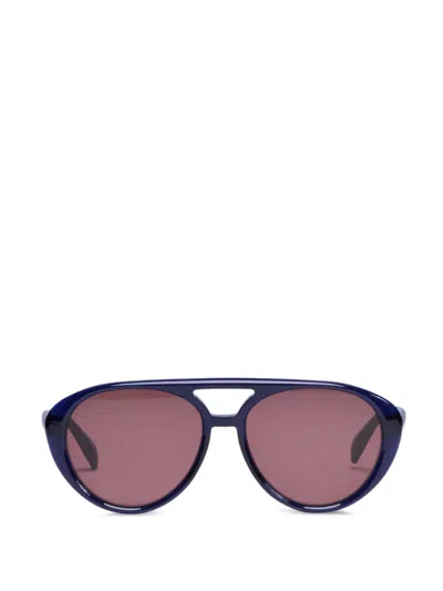 Viktor & Rolf Getönte Pilotenbrille In Blue