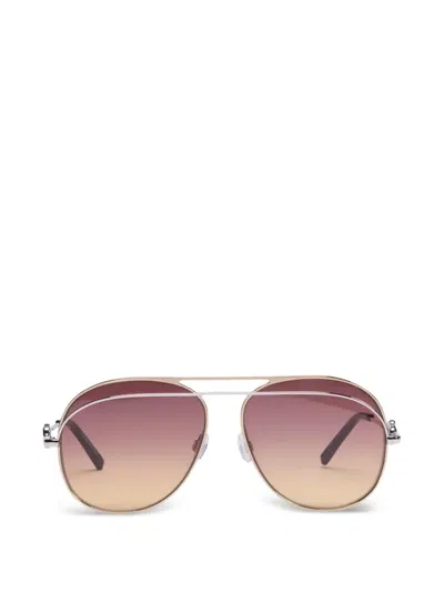 Viktor & Rolf Getönte Pilotenbrille In Silver