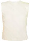 Viktor & Rolf Pleated Tulle Tank Top In Green