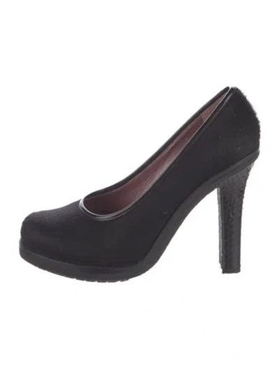 Pre-owned Viktor & Rolf Ponyhair Pumps In Blue