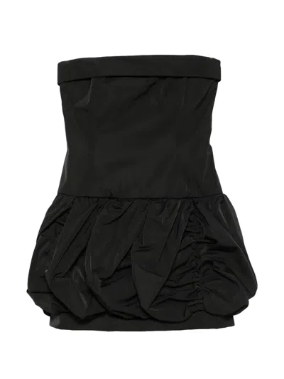 Viktor & Rolf Pumpkin Bubble Strapless Mini Dress In Black
