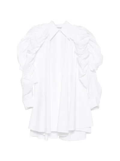 Viktor & Rolf Pumpkin Ruffled Mini Dress In White