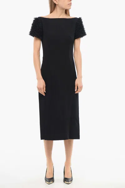 Viktor & Rolf Raglan Dress In Black