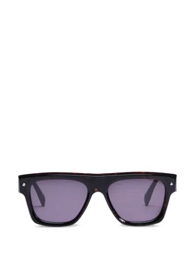 Viktor & Rolf Sonnenbrille Mit Eckigem Gestell In Brown
