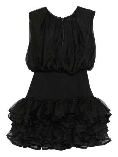 Viktor & Rolf 러플 버블 미니 드레스 In Black