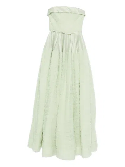 Viktor & Rolf Ruffled Dress In Green