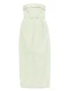 Viktor & Rolf Ruffled Maxi Dress In Green