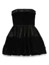 Viktor & Rolf Ruffled Mini Dress In Blue