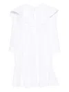 Viktor & Rolf 러플 셔츠 미디 드레스 In White