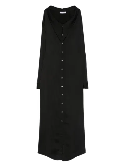 Viktor & Rolf 스쿱 네크라인 셔츠 맥시 드레스 In Black