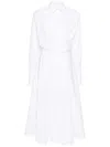 Viktor & Rolf Shirt Wrap Maxi Dress In 白色