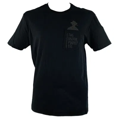 Pre-owned Viktor & Rolf Size Xl Black Print Cotton One Pocket T-shirt