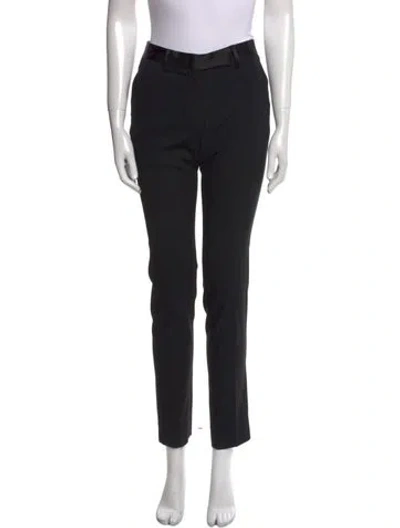 Pre-owned Viktor & Rolf Skinny Leg Pants In Black