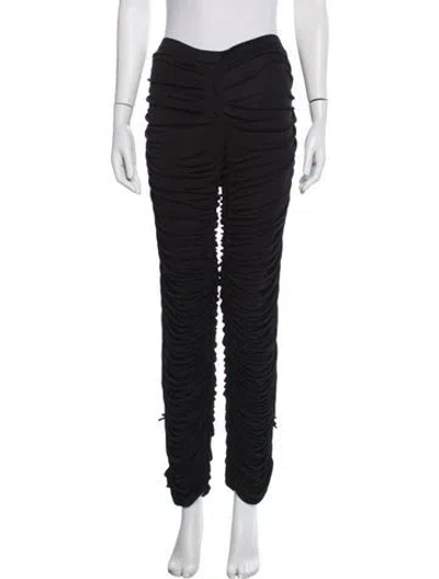 Pre-owned Viktor & Rolf Skinny Leg Pants In Black