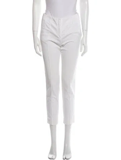 Pre-owned Viktor & Rolf Skinny Leg Pants In White