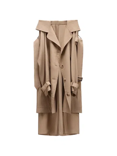Viktor & Rolf Sleeve-toe Wrap Trousers In Brown
