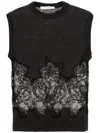 Viktor & Rolf Spencer Lace-detail Sleeveless Jumper In Grey