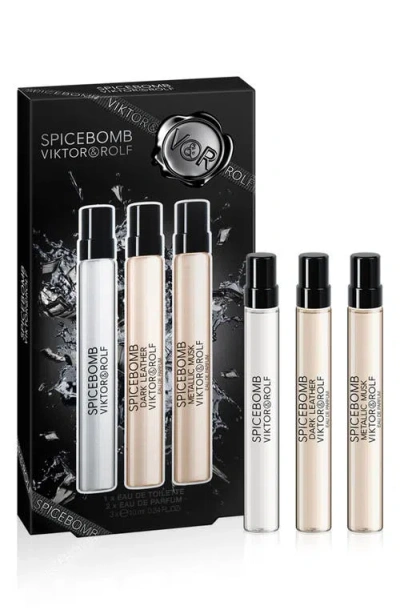 Viktor & Rolf Viktor&rolf Spicebomb 3-piece Fragrance Discovery Gift Set $100 Value In Transparent
