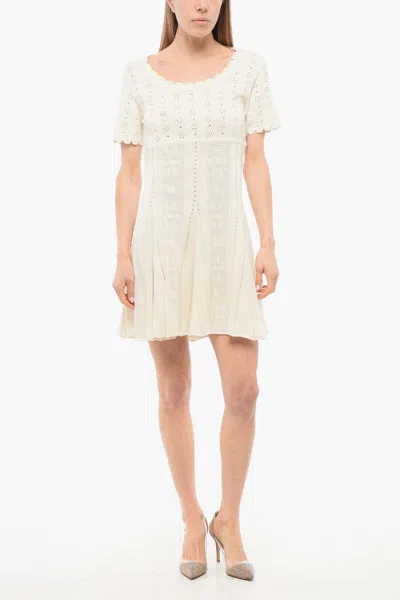 Viktor & Rolf Spinning Flared Dress In White