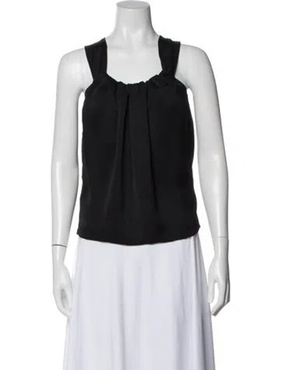 Pre-owned Viktor & Rolf Square Neckline Sleeveless Top In Black