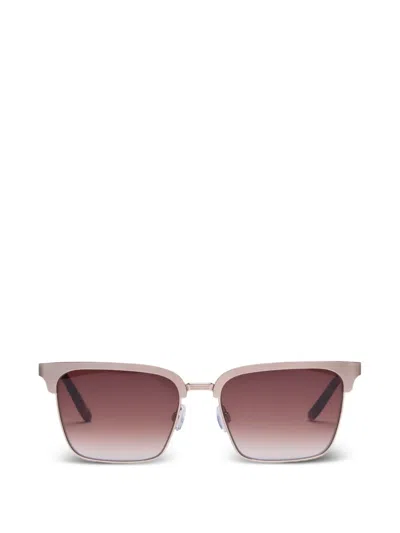 Viktor & Rolf Sonnenbrille Mit Eckigem Gestell In Gold