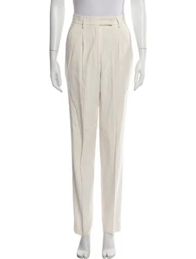 Pre-owned Viktor & Rolf Straight Leg Pants In Neutral