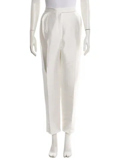 Pre-owned Viktor & Rolf Straight Leg Pants W/ Tags In White