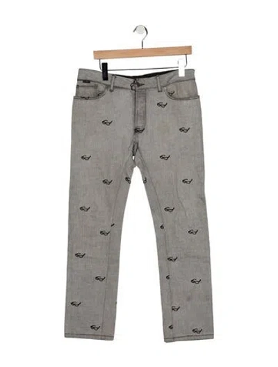 Pre-owned Viktor & Rolf Straight-leg Jeans In Gray