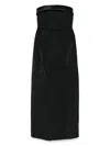 Viktor & Rolf Strapless Gown In Black