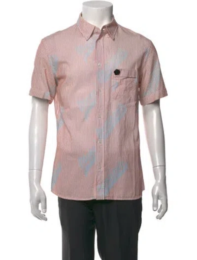 Pre-owned Viktor & Rolf Striped Short Sleeve Shirt In Pink