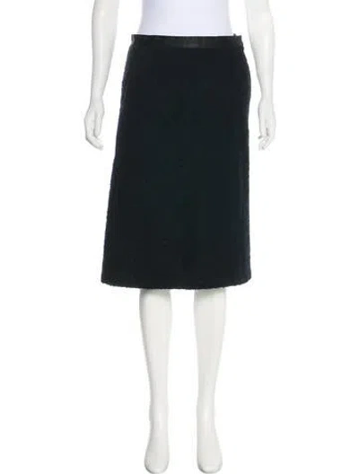 Pre-owned Viktor & Rolf Textured Knee-length Skirt In Black