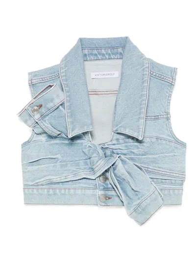 Viktor & Rolf 타이 디테일 베스트 In Blue