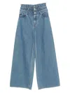 Viktor & Rolf Triple-layer Jeans In Blue