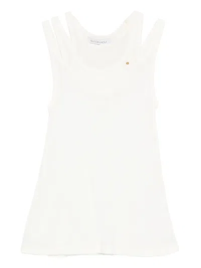Viktor & Rolf 트리플 레이어 탱크 탑 In White
