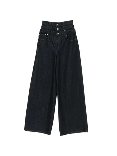 Viktor & Rolf Jeans Im Layering-look In Blue