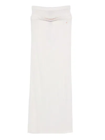 Viktor & Rolf 트리플 레이어 미디 스커트 In White