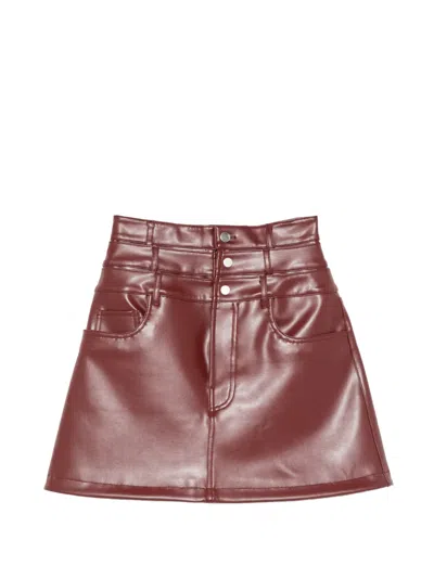 Viktor & Rolf Triple-layer Mini Skirt In Brown