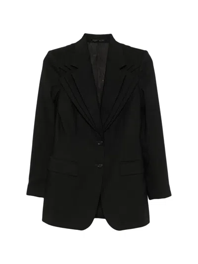 Viktor & Rolf Triple-layer Wool Blazer In 블랙